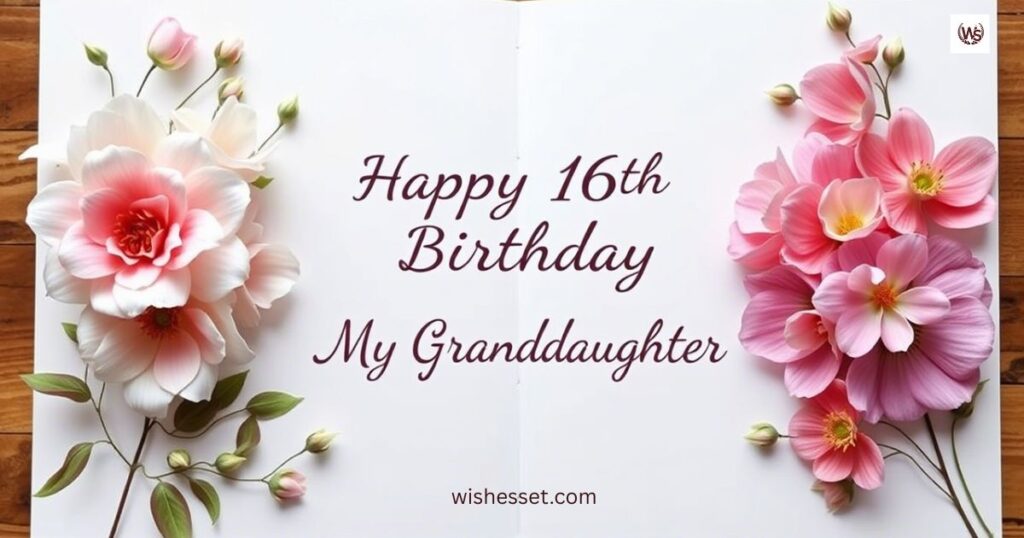 16th Birthday Wishes for Granddaughter