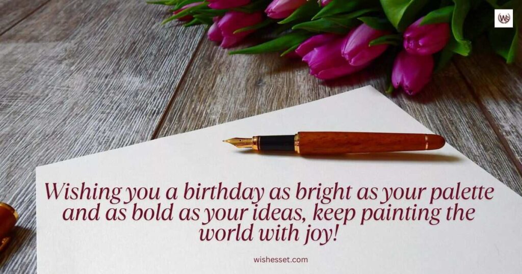 Birthday wishes for creative person