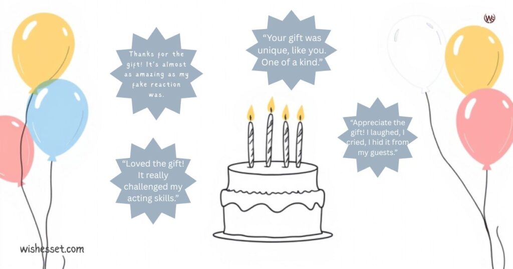 Funny Thank You Messages for Birthday Gifts