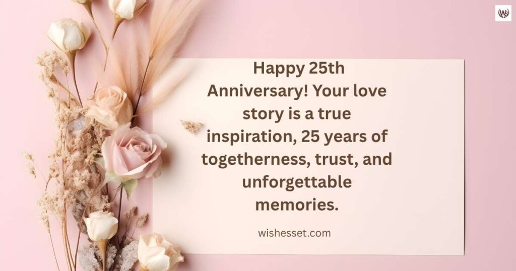25th Marriage Anniversary Wishes To Friend