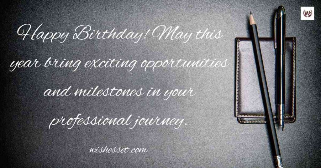 Career-Oriented Birthday Messages