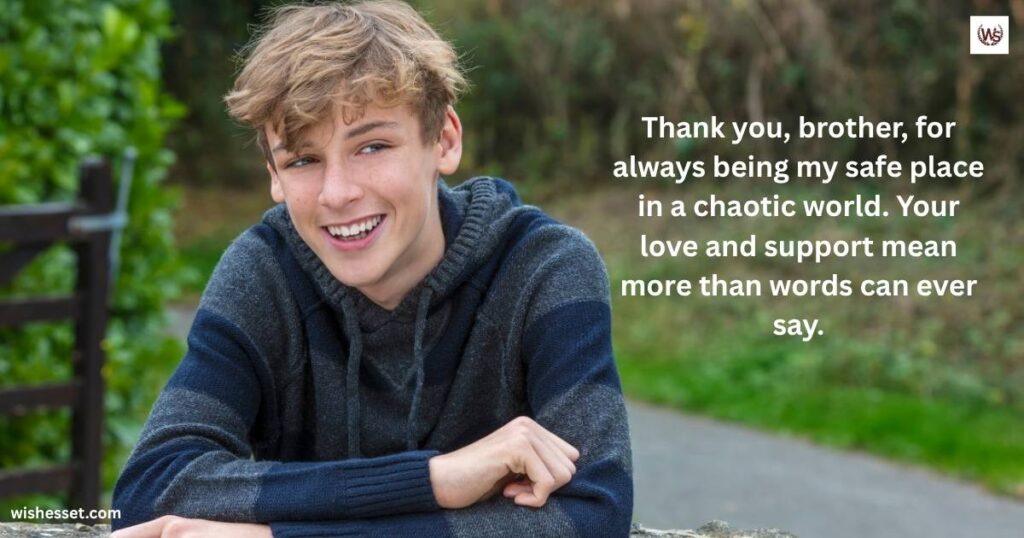 Emotional Thank you Brother for Everything