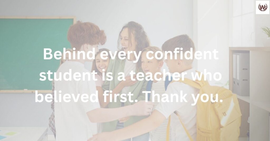 Expressing Gratitude to Teachers