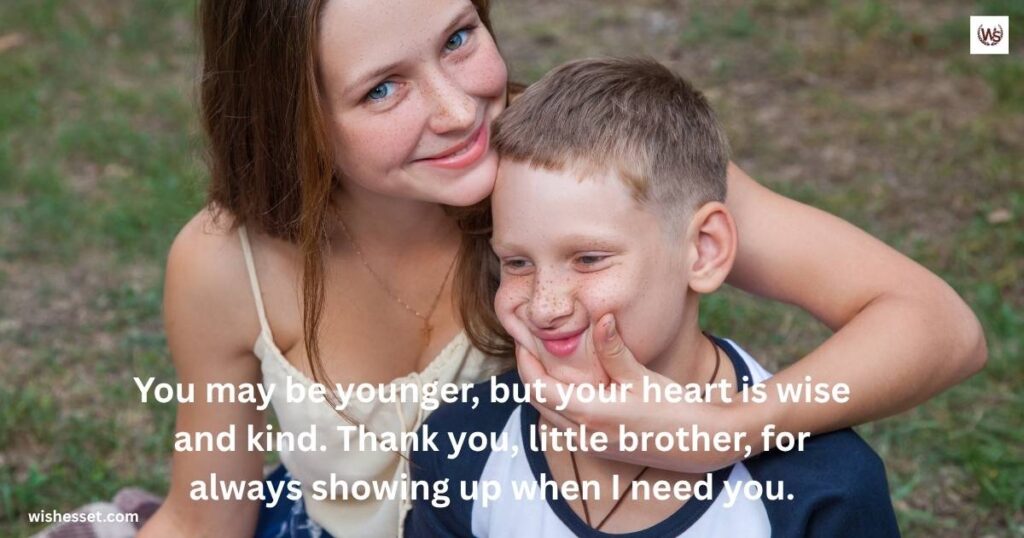 Gratitude Messages for a Younger Brother