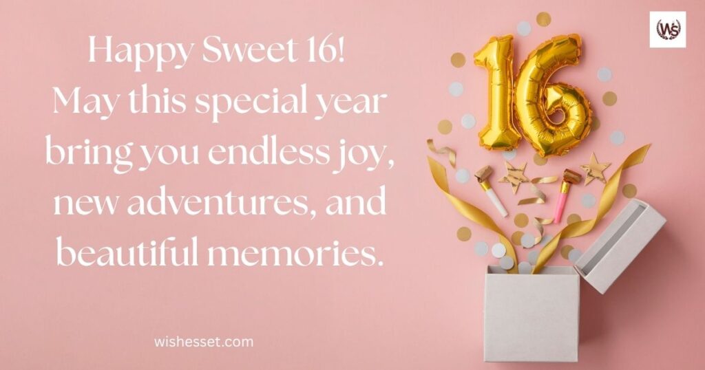 Happy Birthday Wishes for Sweet 16