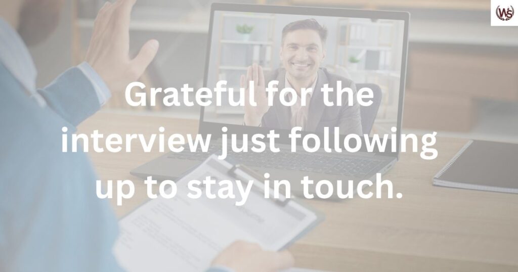 Job Interview Follow-Up