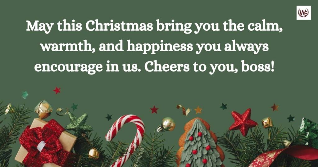 Merry Christmas Wishes To Boss