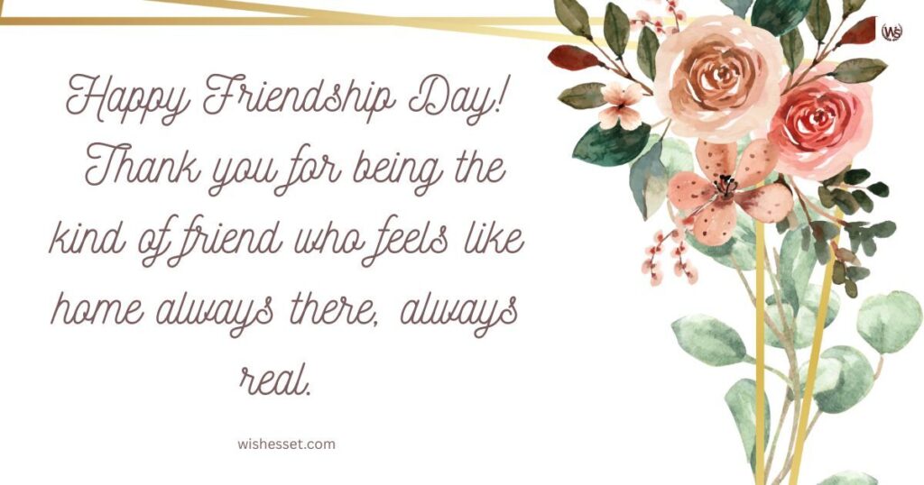 Sentimental Happy Friendship Day Message