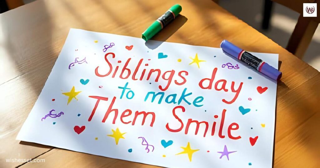 Siblings Day Wishes to Make Them Smile