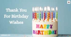 Thank You for Birthday Wishes