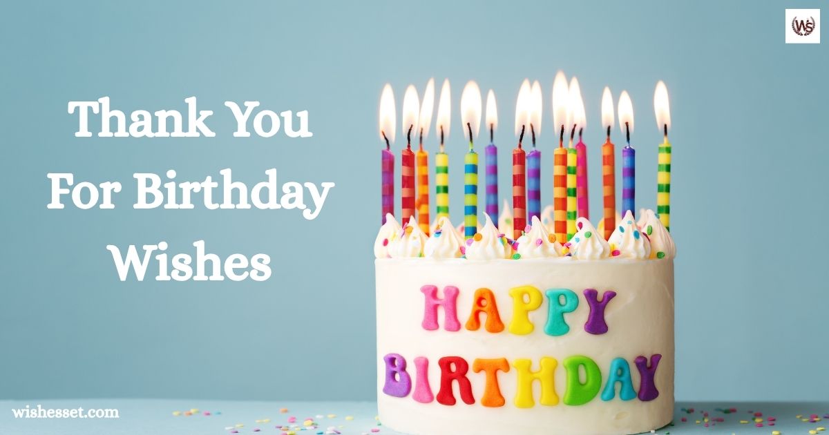 Thank You for Birthday Wishes