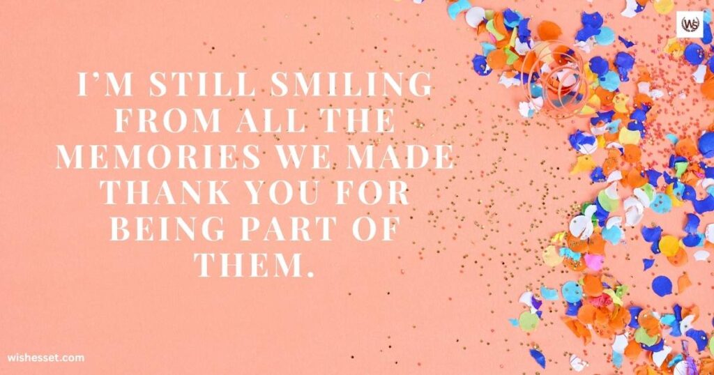 Thank You Messages For Attending Birthday Party
