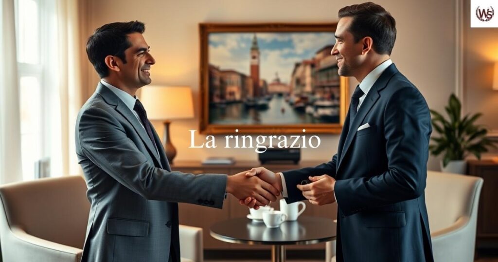 How to Say Thank You in Italian Formal Situation