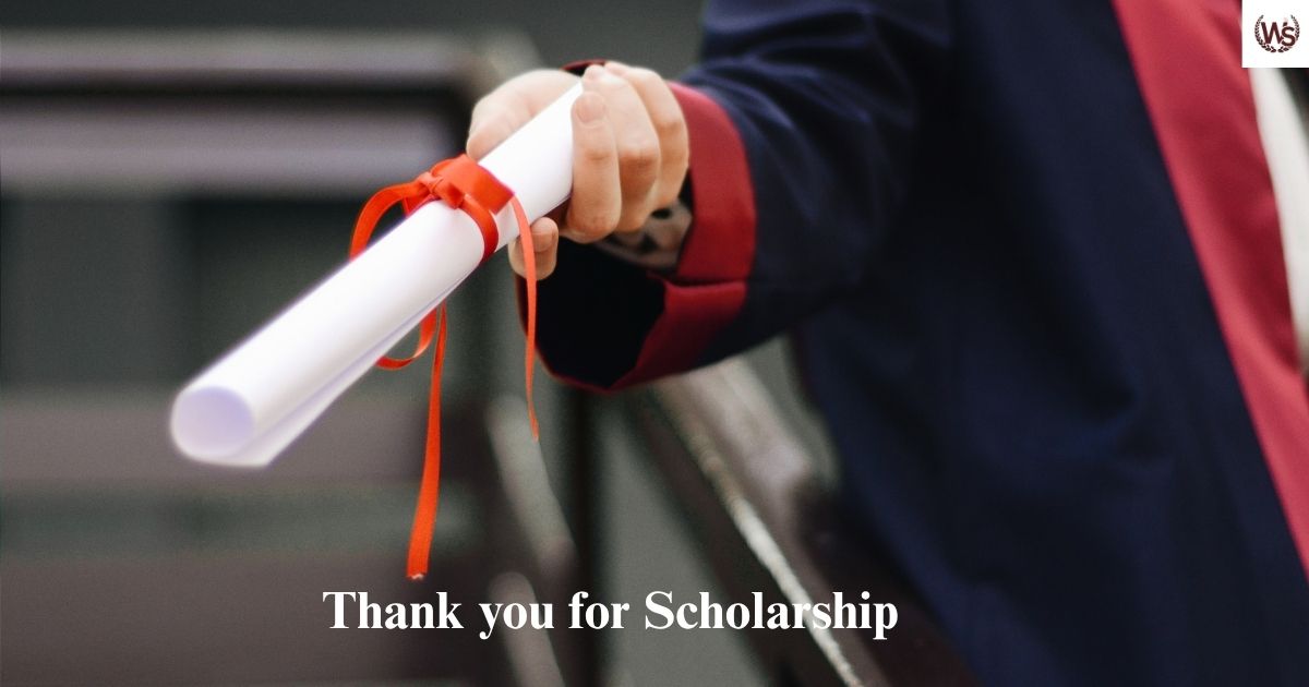 Scholarship Thank You Letters