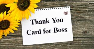 Thank You Card for Boss