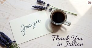 Thank You in Italian