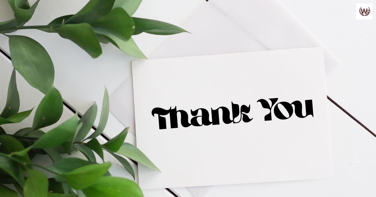 Thank You Message to Volunteers